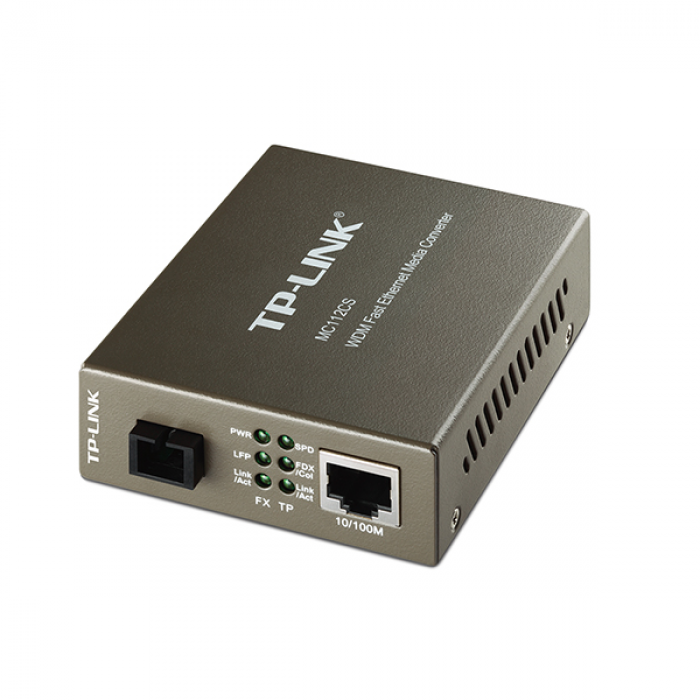 TPLINK MEDIA CONVERTER SINGLEMODE SC FIBER CONVERTER