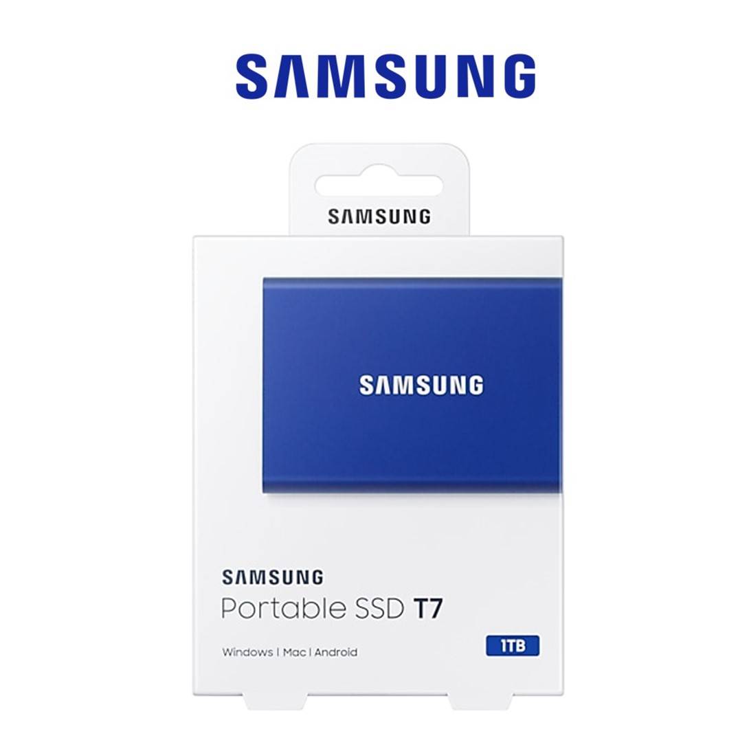SAMSUNG SSD PORTABLE T7 (BASIC) 1TB INDIGO BLUE
