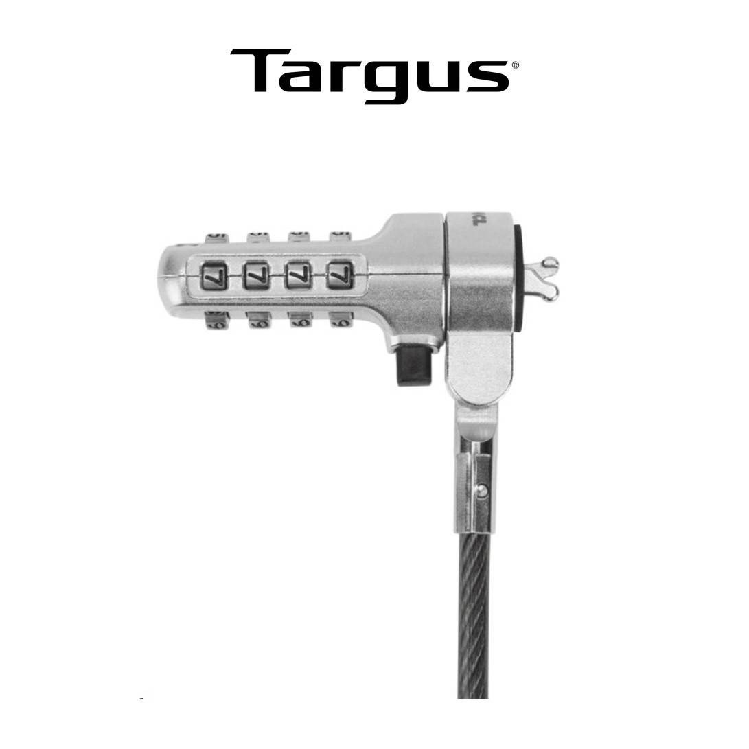 TARGUS CABLE LOCK DEFCON TRAPEZOID SERIALIZED COMBO (NOBLE WEDGE SLOT