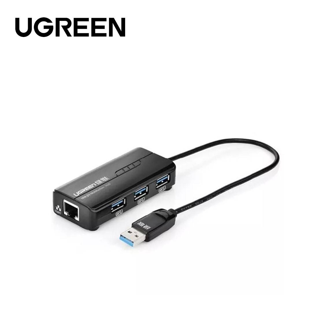UGREEN USB 3.0 HUB WITH GIGABIT ADAPTER