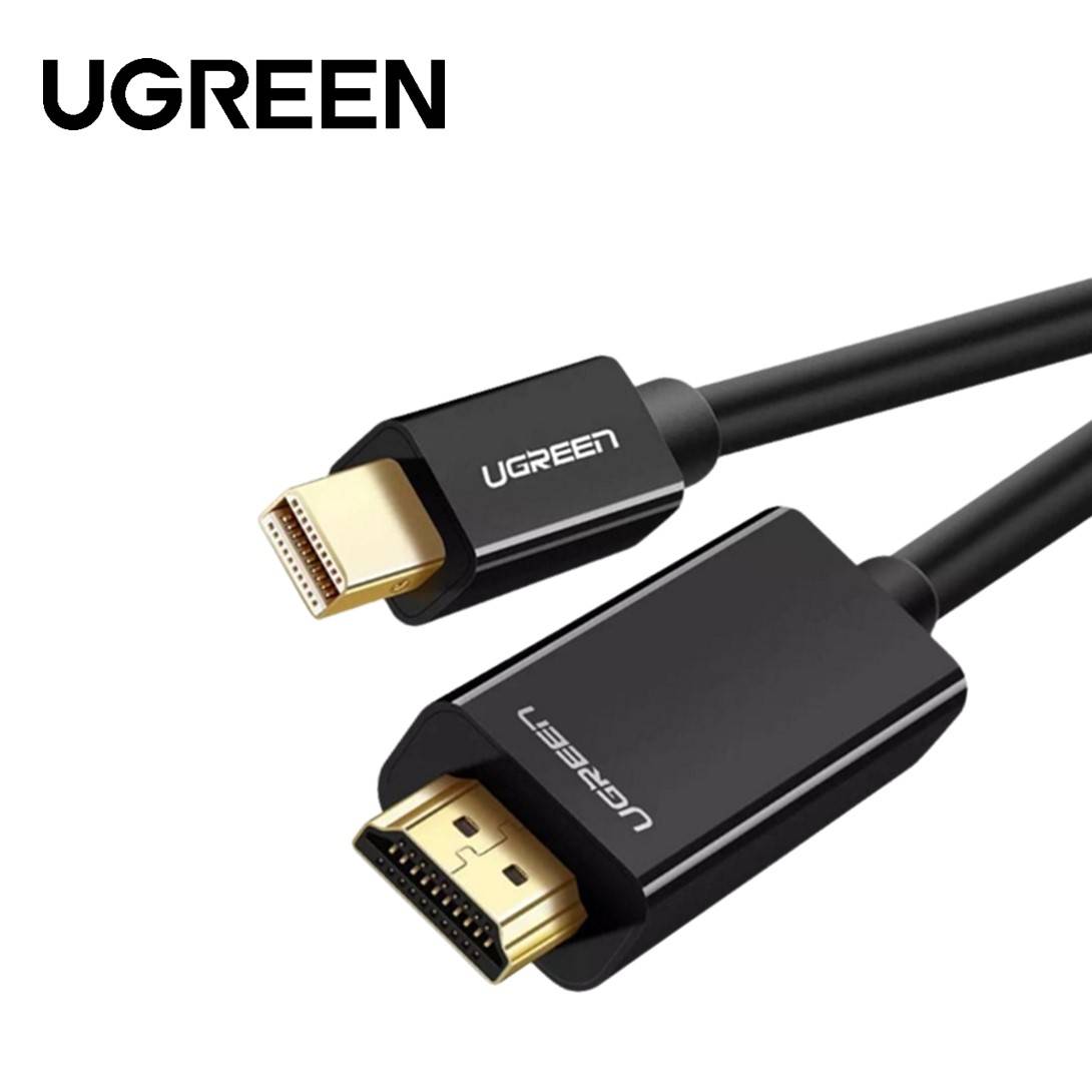UGREEN MINI DP MALE TO HDMI CABLE 4K 3M (BLACK)