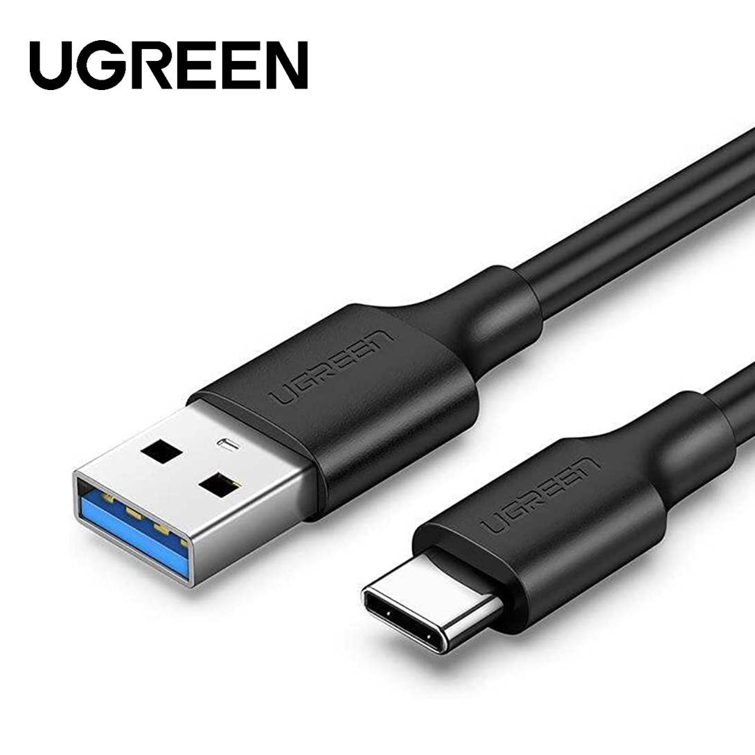 UGREEN USB 3.0 A MALE TO TYPE-C MALE CABLE NICKEL PLATING 1M (BLACK)