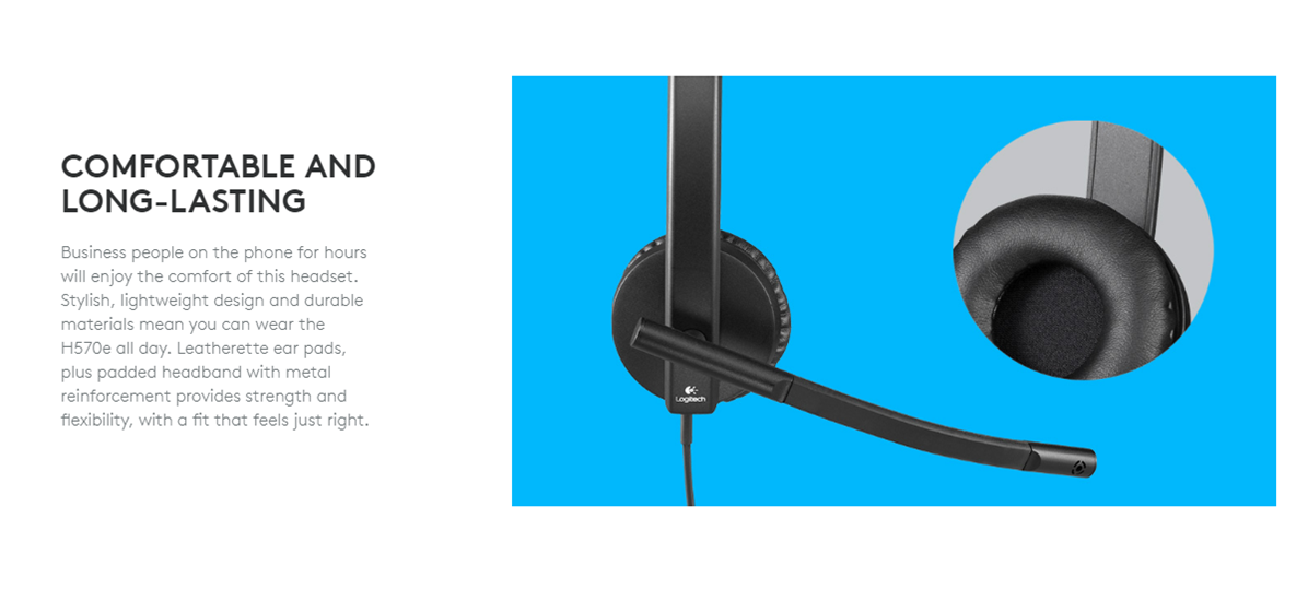 LOGITECH H570e USB STEREO HEADSET