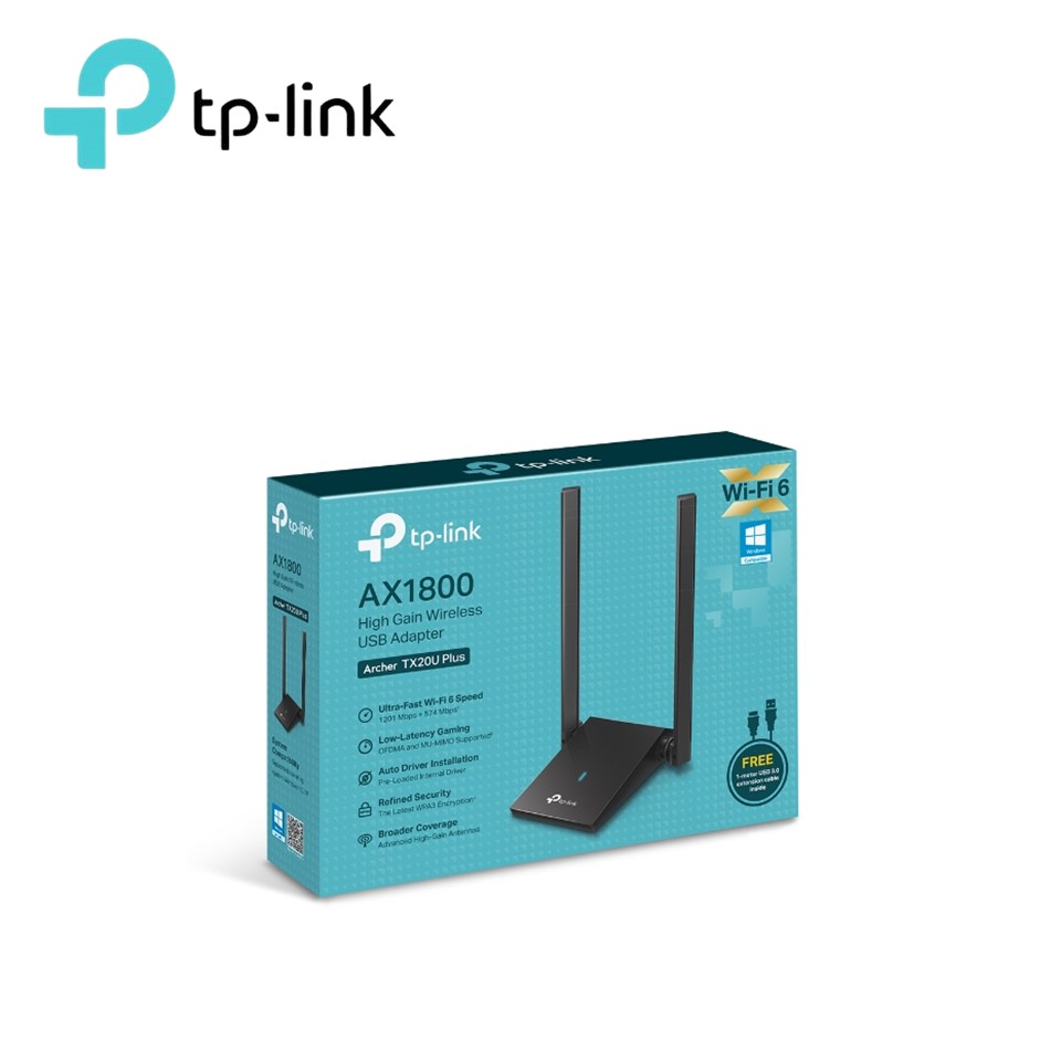 TPLINK WIFI ADAPTER AX1800 HIGH GAIN WIFI 6 USB TPLINK WIFI ADAPTER AX1800 HIGH GAIN WIFI 6 USB