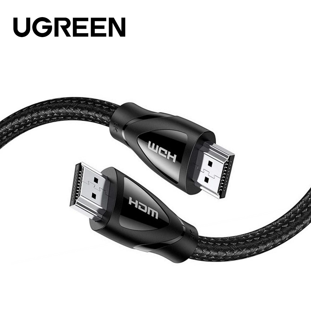 UGREEN HDMI CABLE VER 2.1 8K NYLON BRAID DOLBY VISION & ATMOS 1M (BLACK)