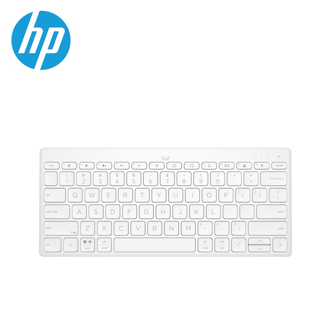 HP KEYBOARD COMPACT MULTIDEVICE 350 (WHITE)