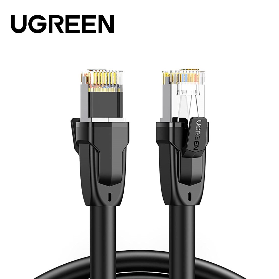 Ugreen cat 8 s ftp round lan cable pure copper 15m black 