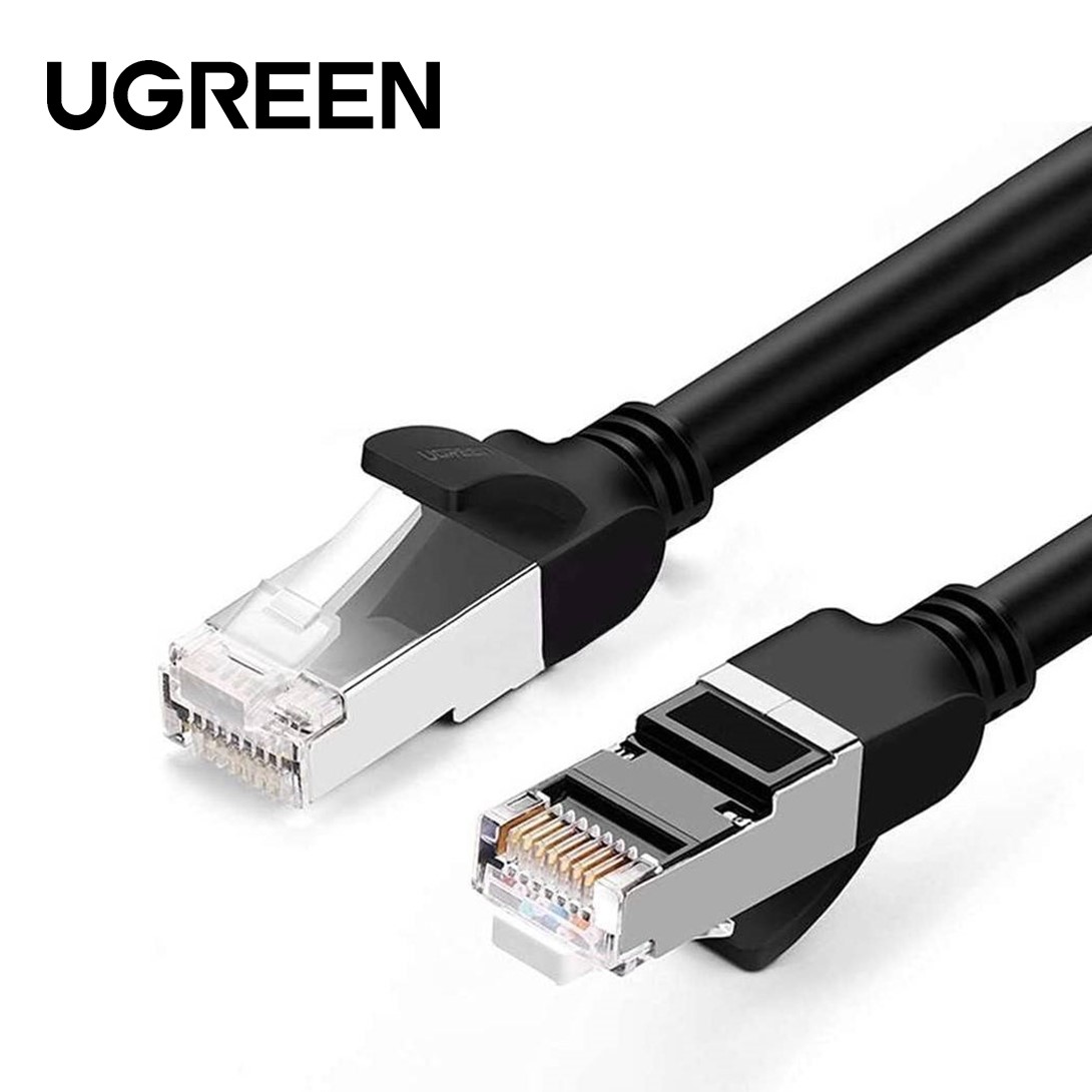 UGREEN CAT 6 U/UTP ROUND LAN CABLE PURE COPPER 2M (BLACK)