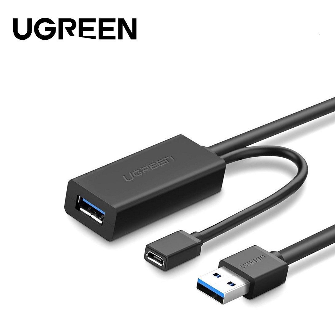 UGREEN USBA 3.0 MALE TO FEMALE EXTENSION CABLE WITH MICRO USB POWER