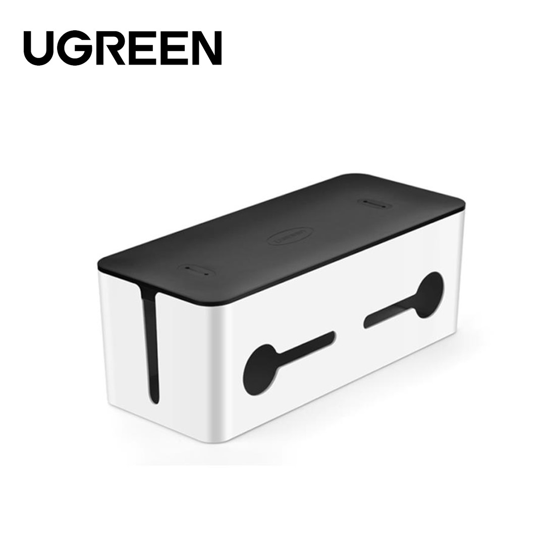 UGREEN UNIVERSAL CABLE MANAGEMENT BOX LARGE SIZE (WHITE)